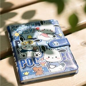 Pochacco Blue Cartoon Pet Binder